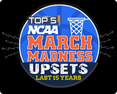 TOP 5 NCAA MARCH MADNESS UPSETS IN THE LAST 15 YEARS